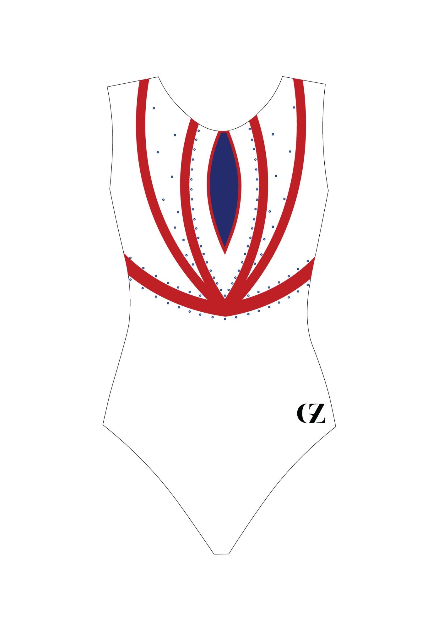 custom leotard, white leotard, voga, rhinestones, shiny leotard, sleeveless leotard