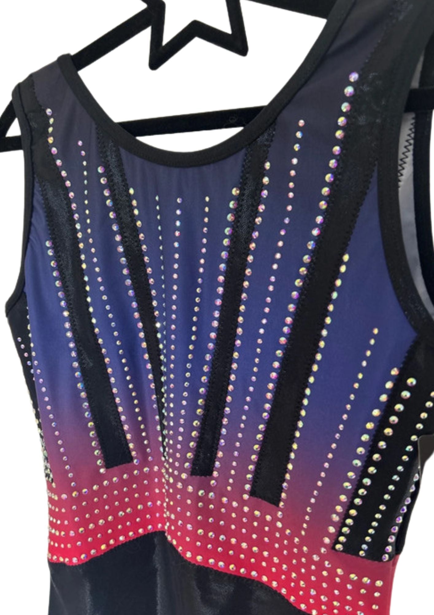 gymnastics leotard for girl, training and competitions, shiny and comfortable