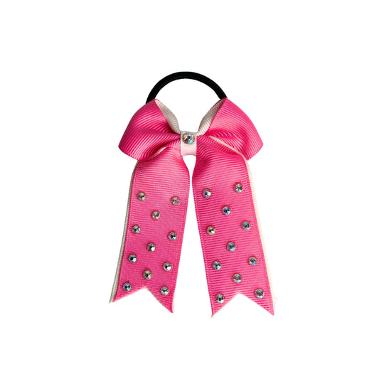 gymnastics bows, pink bows, shiny bows, rhinestones