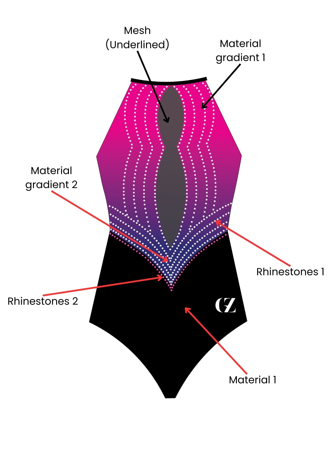 custom leotard, pink leotard, sleeveless leotard, sparkle leotard