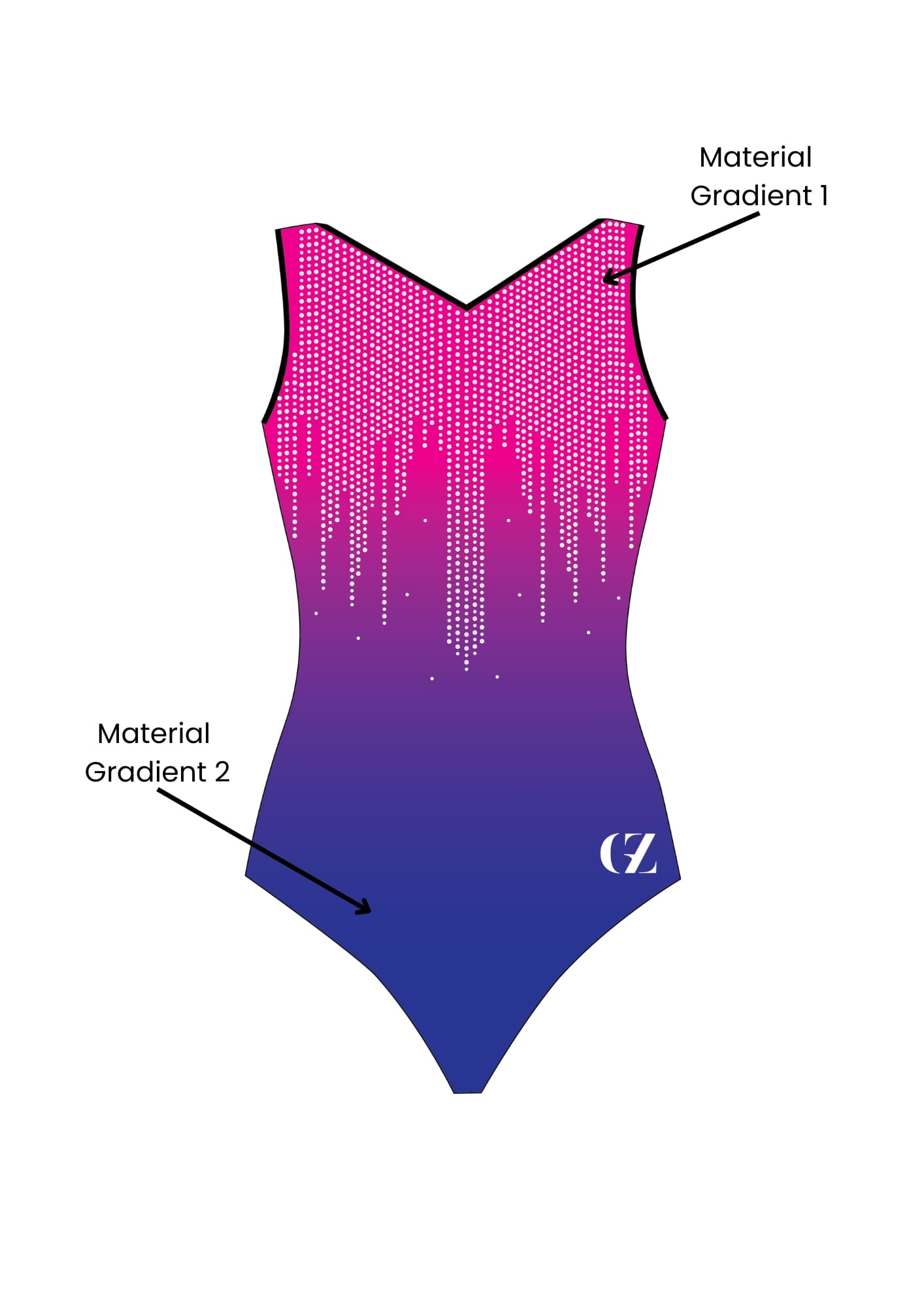 competition leotard, blue leotard, sleeveless leotard