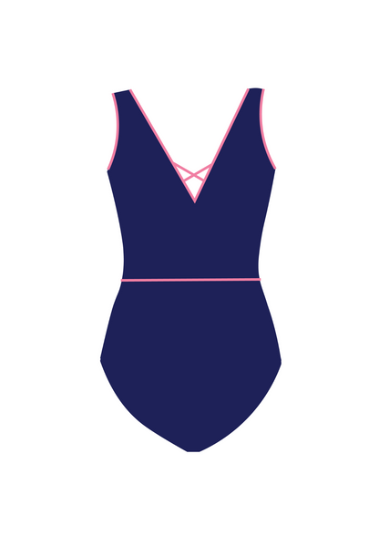 sleeveless gymnastics training leotard with donut pattern, cute and comfy for gymnasts. 