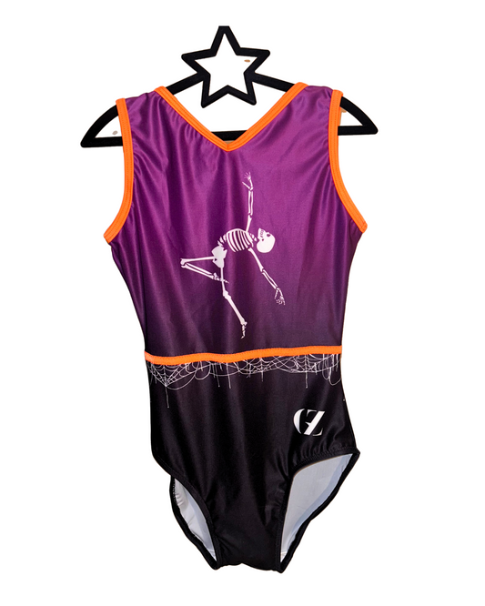 Halloween leotard for gymnastics and dance trainings for girl