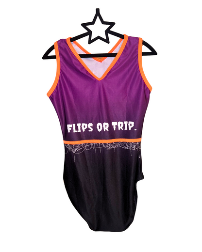 Halloween leotard for gymnastics and dance trainings for girl