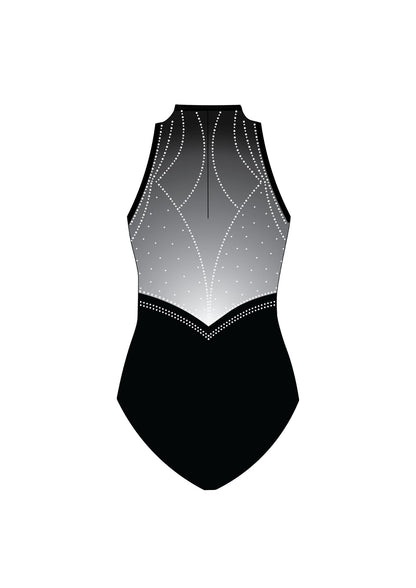 Robe à manches courtes Black Elegance - Par Emma