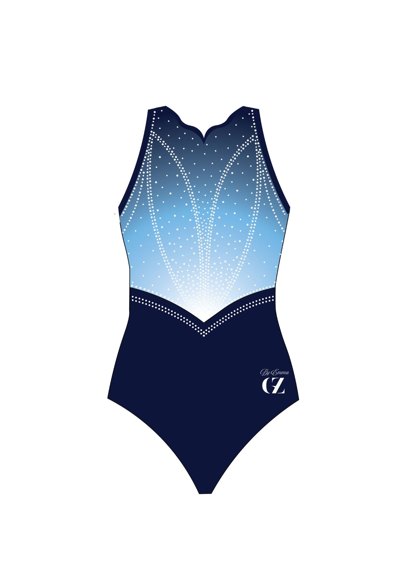 Élégance marine à manches courtes - Par Emma