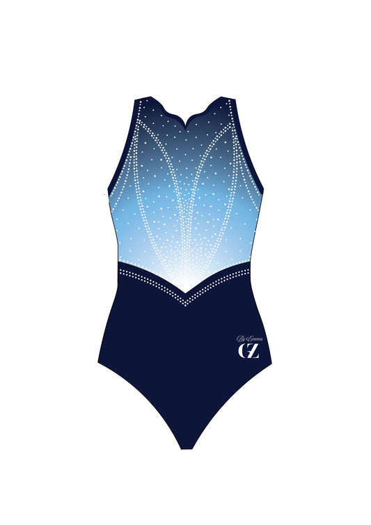 Élégance marine à manches courtes - Par Emma