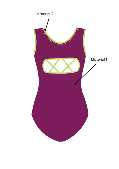 custom leotard, competition leotard, pink leotard, sleeveless leotard