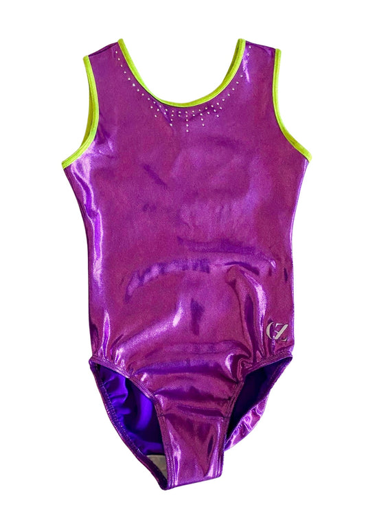 custom leotard, competition leotard, pink leotard, sleeveless leotard