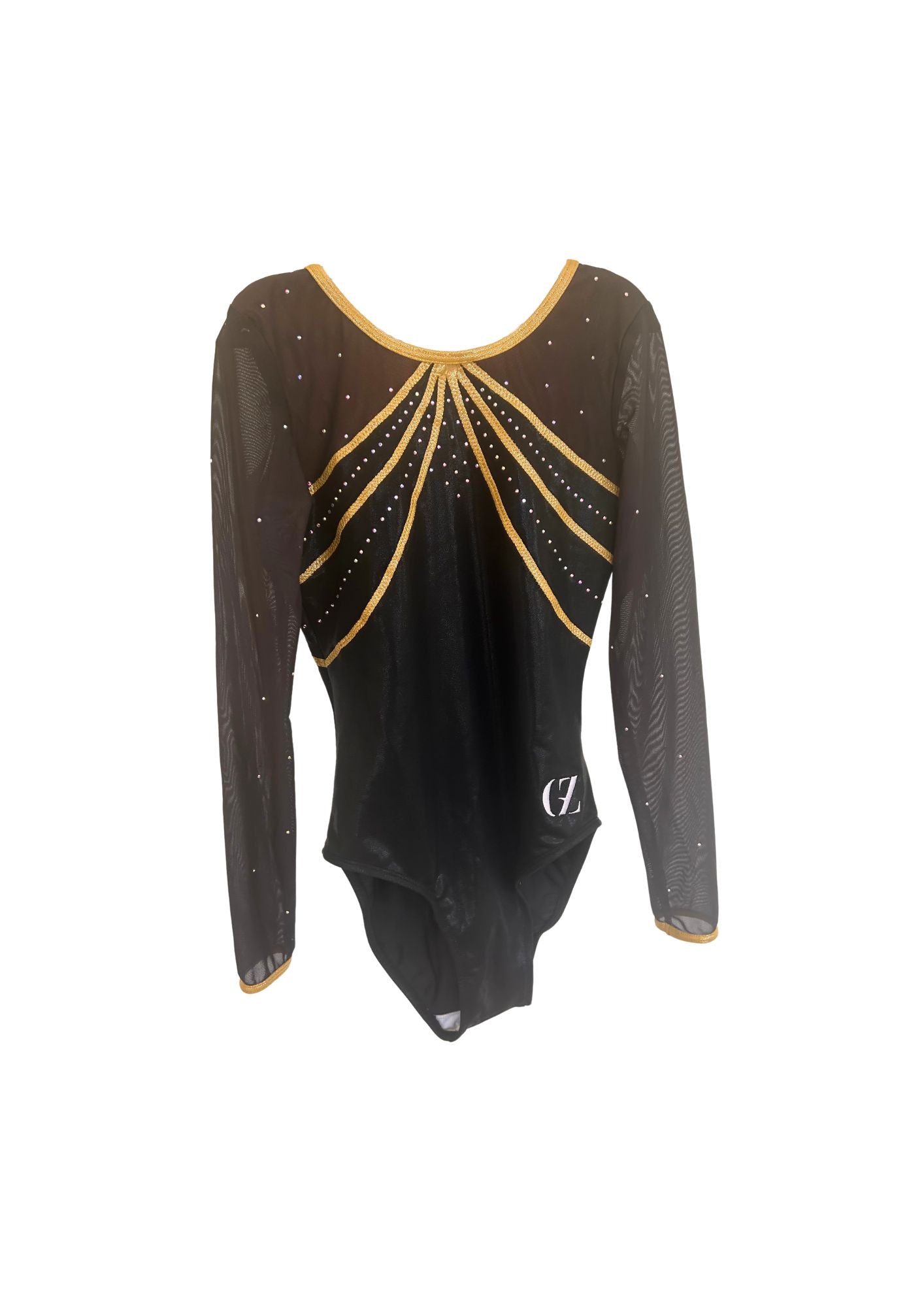 justaucorps noir et or pour compétitions et entraînements de gymnastique, brillant, pas cher, gymnaste